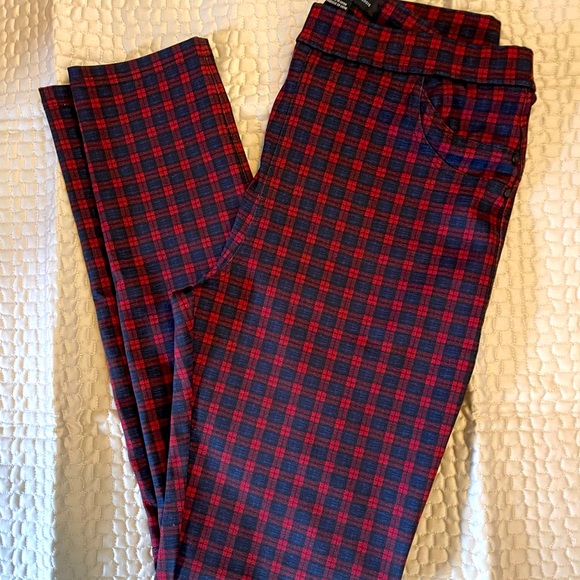 Sanctuary by Anthropologie Plaid Leggings Sz. Small NWOT - Picture 2 of 5